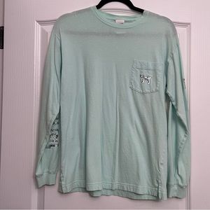 Long sleeve PINK light blue color